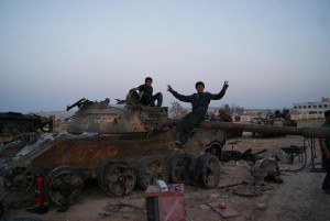 Carri armati ISIS abbandonati